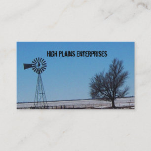 High Plains Windmill Business Card