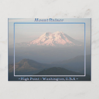 HIGH POINT Mount Rainier Washington Postcard