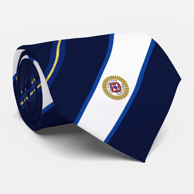 High Point (North Carolina) city flag Neck Tie (Rolled)