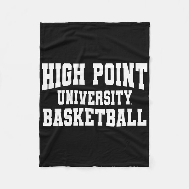 High Point Panthers University Sketll 02 Sports Fa Fleece Blanket (Front)