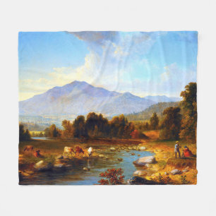 High Point Shandaken Mountains Asher Brown Durand Fleece Blanket