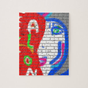 High Priestess Face Never Alone Graffiti Art Jigsaw Puzzle