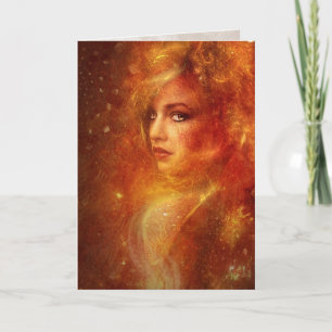 High Priestess Fire Card