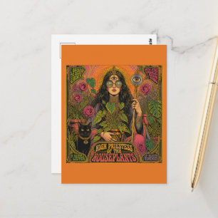 high priestess of houseplants postcard