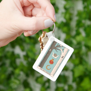 High Priestess tarot card major arcana  Key Ring
