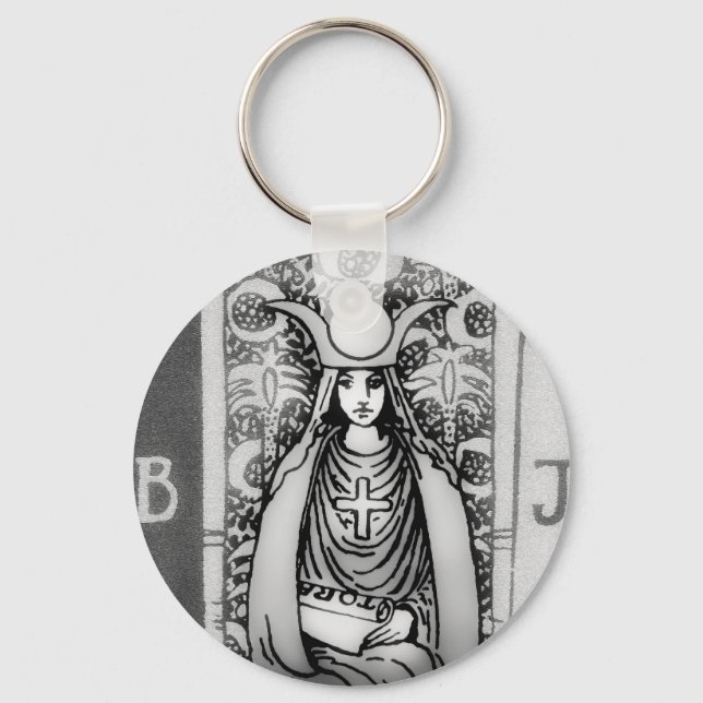 High Priestess Tarot Key Ring (Front)