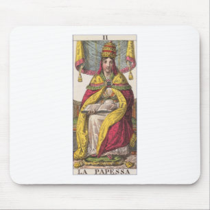High Priestess Vintage Tarot Mouse Mat