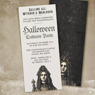 High Priestess Witch Halloween Party Invitation