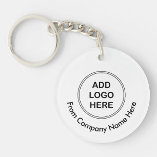High Quality Acrylic Business Logo Key Ring