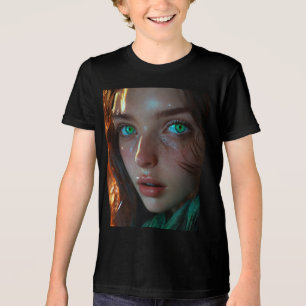 – High-Quality Cartoon Skeleton Tri-Blend Shirt