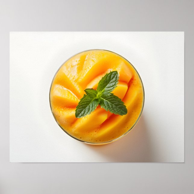 High-Quality Fresh Mango Smoothie  Poster (Front)