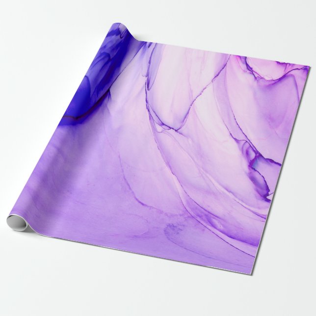 High-quality modern abstract painting rendered wit wrapping paper (Unrolled)