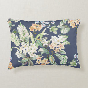high-quality set of various watercolor flowersabst decorative cushion