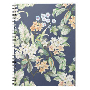 high-quality set of various watercolor flowersabst notebook