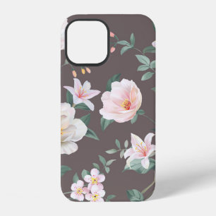 high-quality set of various watercolor flowersart, iPhone 12 case