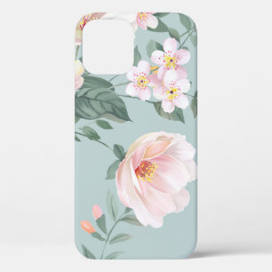 high-quality set of various watercolor flowersflow iPhone 12 case