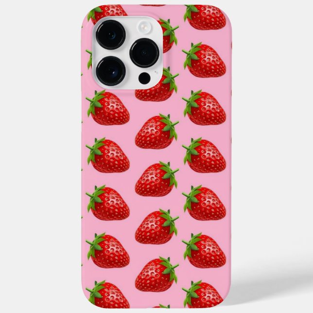 high quality Strawberry  Case-Mate iPhone Case (Back)