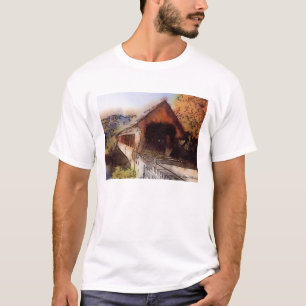 High quality T-shirt Picturesque covered bridge