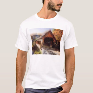 High quality T-shirt Picturesque covered bridge