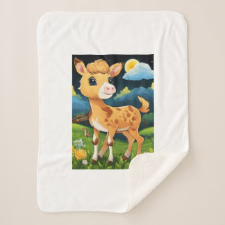 High-Quality Vector Art" Sherpa Blanket