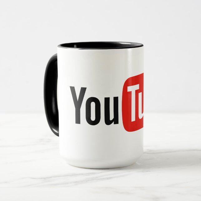High Quality YouTube Mug (Front Left)