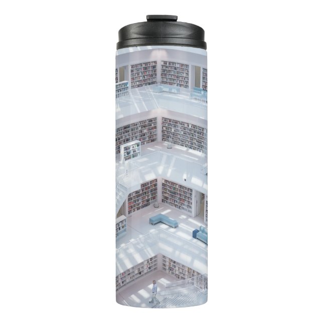 HIGH-RAISE PHOTOGRAPHY OF LIBRARY THERMAL TUMBLER (Front)
