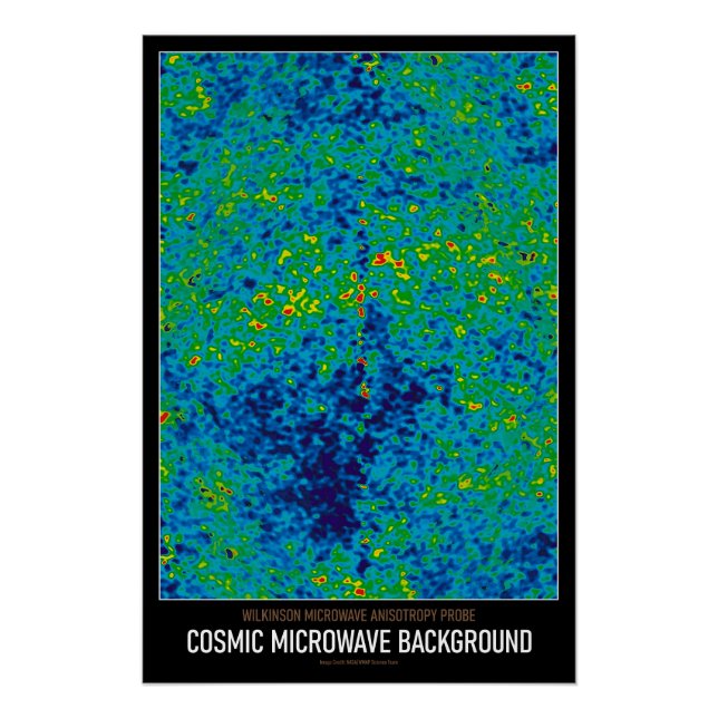 High Res Astronomy Cosmic Microwave Background Poster (Front)