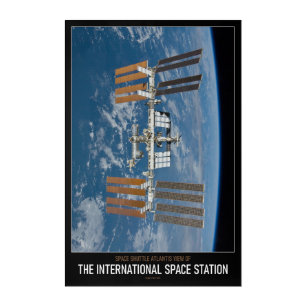High Res Astronomy The International Space Station Acrylic Print