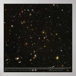 High-Res Hubble Ultra Deep Field Poster (Original)