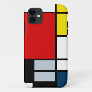 High Res Piet Mondrian Composition iPhone 11 Case