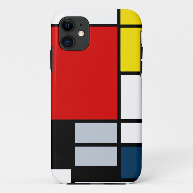 High Res Piet Mondrian Composition Case-Mate iPhone Case (Back)