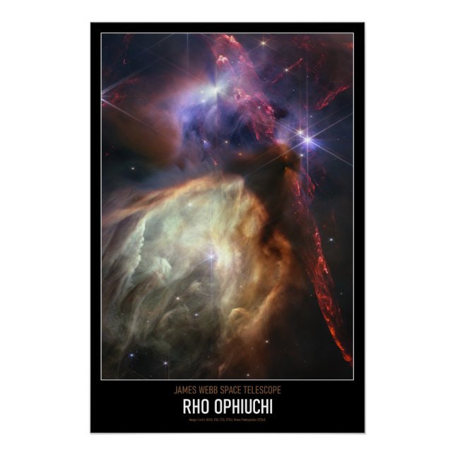 High Resolution Astronomy Rho Ophiuchi Poster (Front)