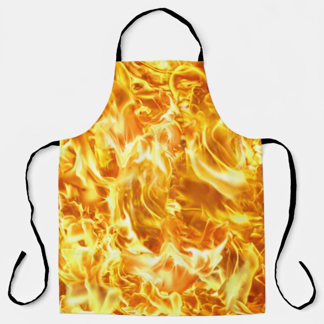 High-resolution blaze fire: seamless texture. apron (Front)