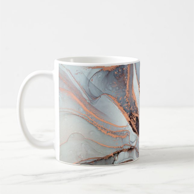 High resolution. Luxury abstract fluid art paintin Coffee Mug (Left)