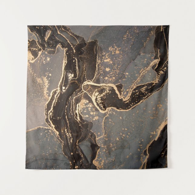 High resolution. Luxury abstract fluid art paintin Tapestry (Front)