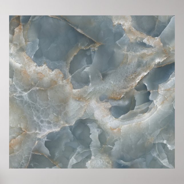 High-resolution marble texture, natural stone. poster (Front)