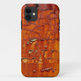 High-Resolution Photo of a Crumbling Rusty Metal iPhone 11 Case