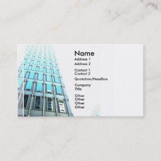 High Rise Building Artistic Business Card