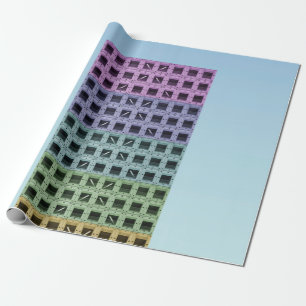 High rise building wrapping paper