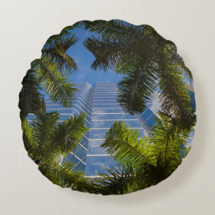 High rise buildings round cushion