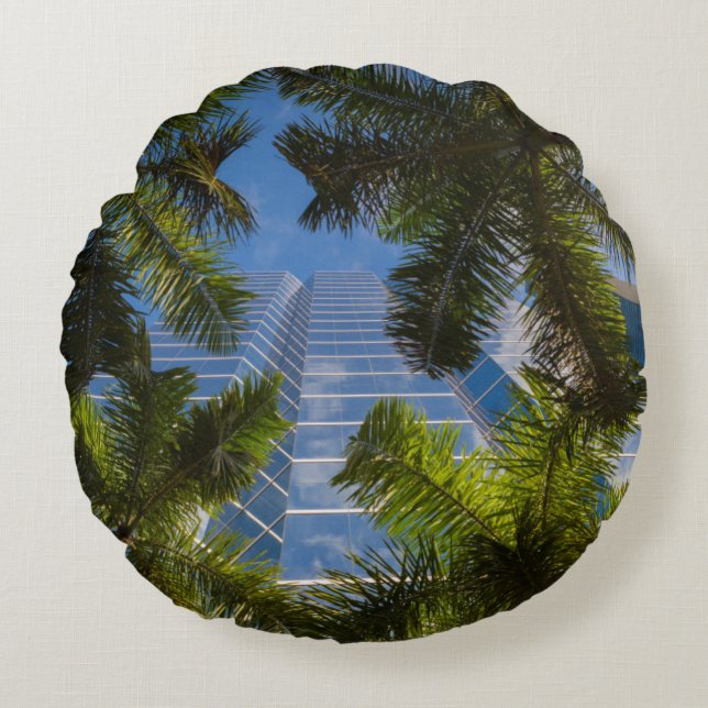 High rise buildings round cushion (Front)