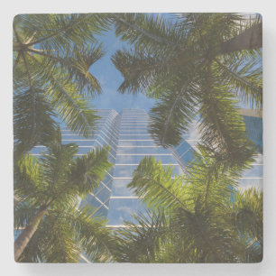 High rise buildings stone coaster
