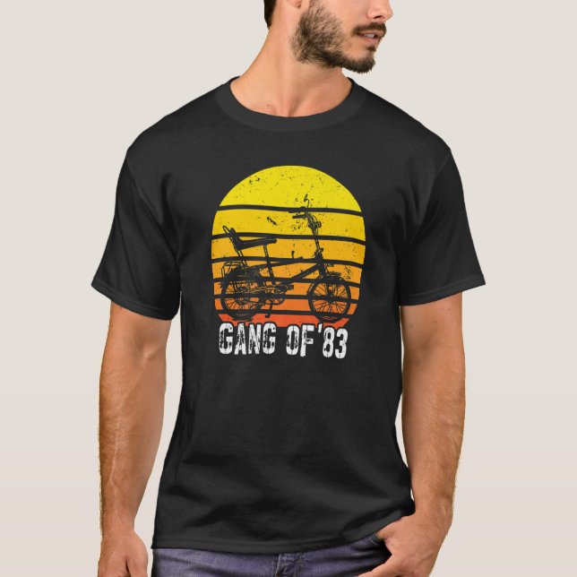 High Riser Bike Chopper 80s Hipster Birthday 1983  T-Shirt (Front)