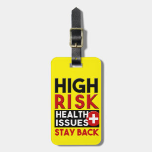 High Risk Health Issues Awareness Tag