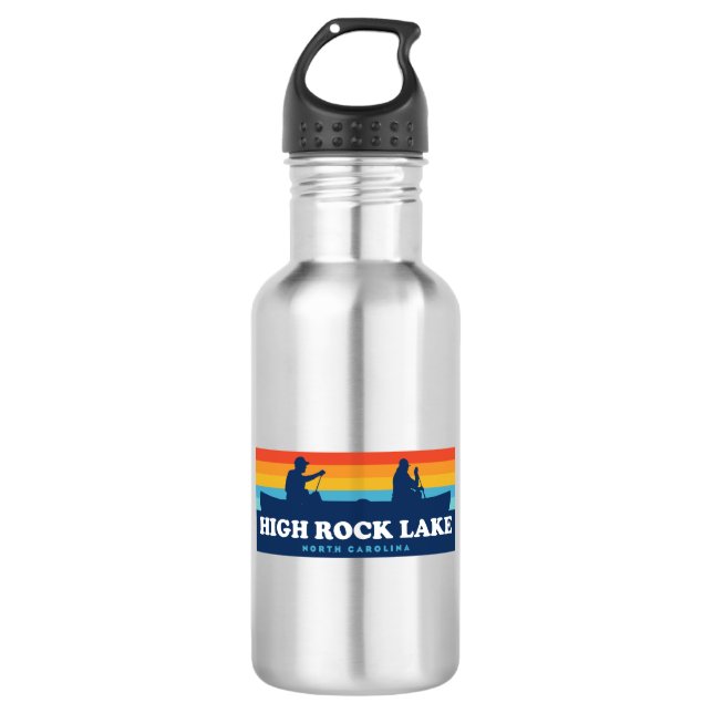High Rock Lake North Carolina Canoe 532 Ml Water Bottle (Front)