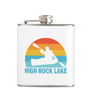 High Rock Lake North Carolina Kayak Hip Flask
