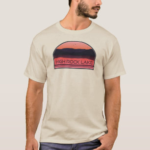 High Rock Lake North Carolina Red Sunrise T-Shirt