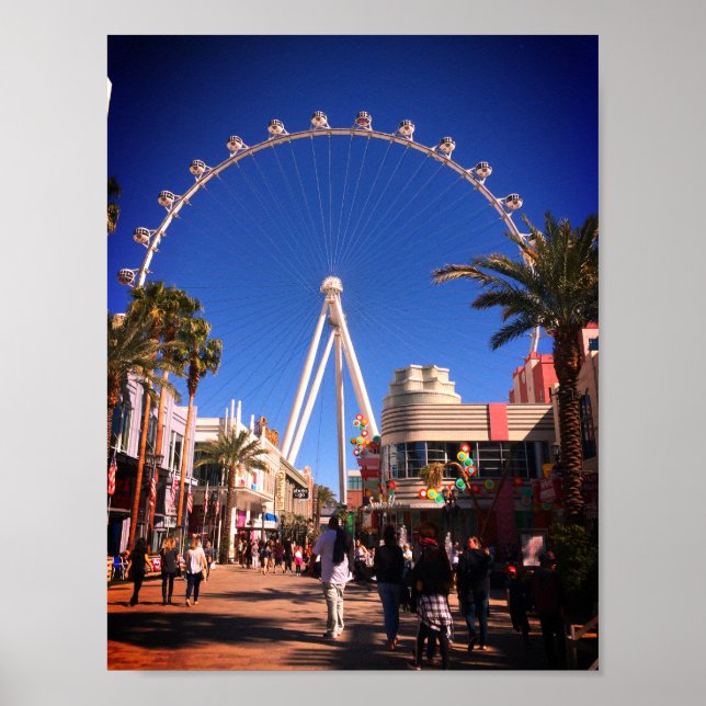 High Roller Ferris Wheel Las Vegas #1 Poster (Front)