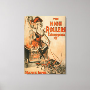 High Rollers Extravaganza "Mamie Lamb" Play Canvas Print