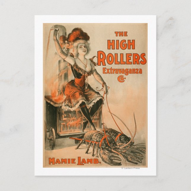 High Rollers Extravaganza "Mamie Lamb" Play Postcard (Front)